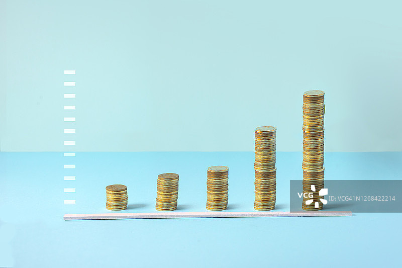 金币商业或金融增长图图片素材