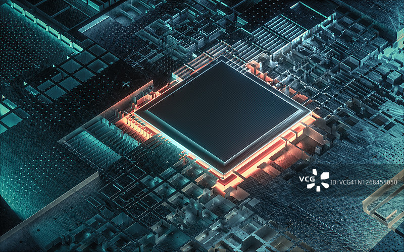 中央处理器CPU概念图片素材