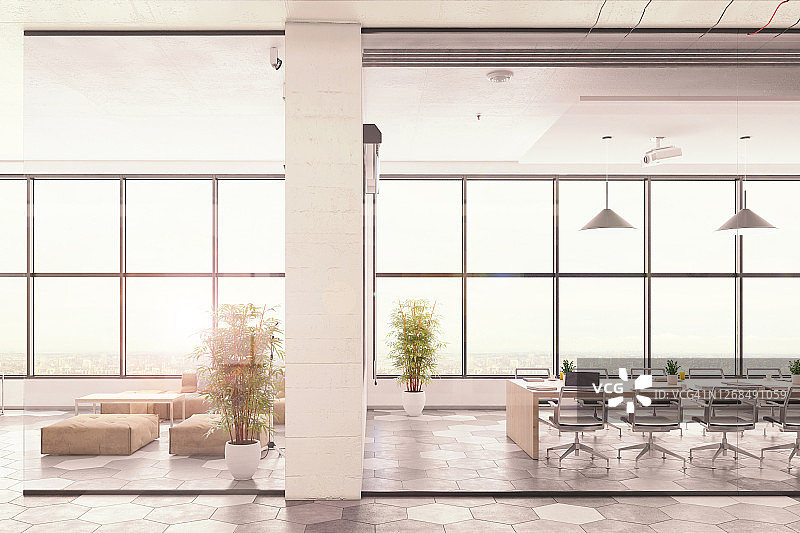 现代会议室室内设计图片素材