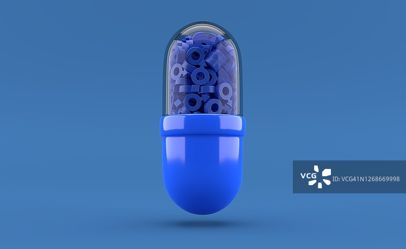 药丸中的男性符号图片素材