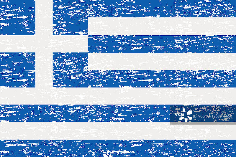 带有水彩效果的希腊国旗图片素材