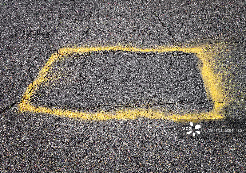 道路维修标记图片素材