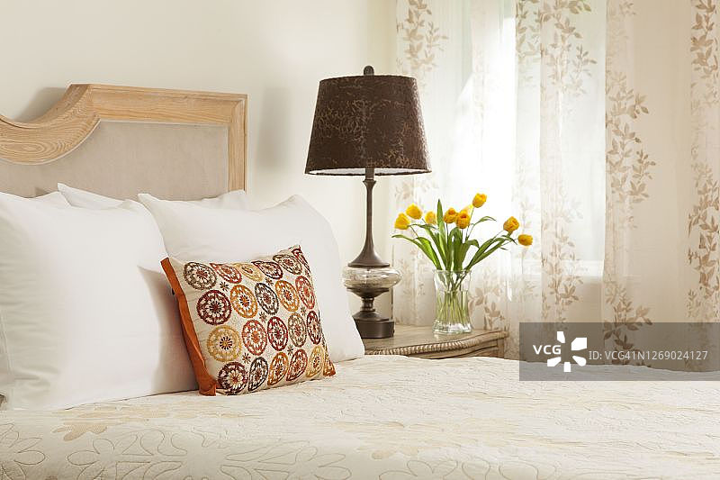 光线充足的卧室室内设计图片素材