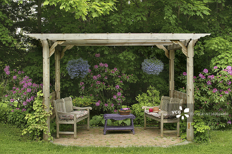 花园凉棚图片素材