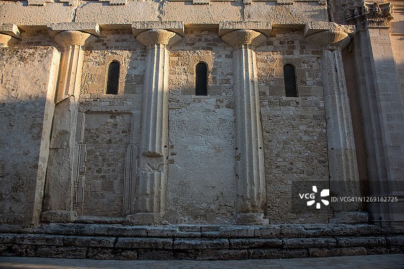 锡拉库萨大教堂柱图片素材