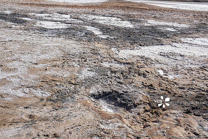 旱季咸水泻湖图片素材