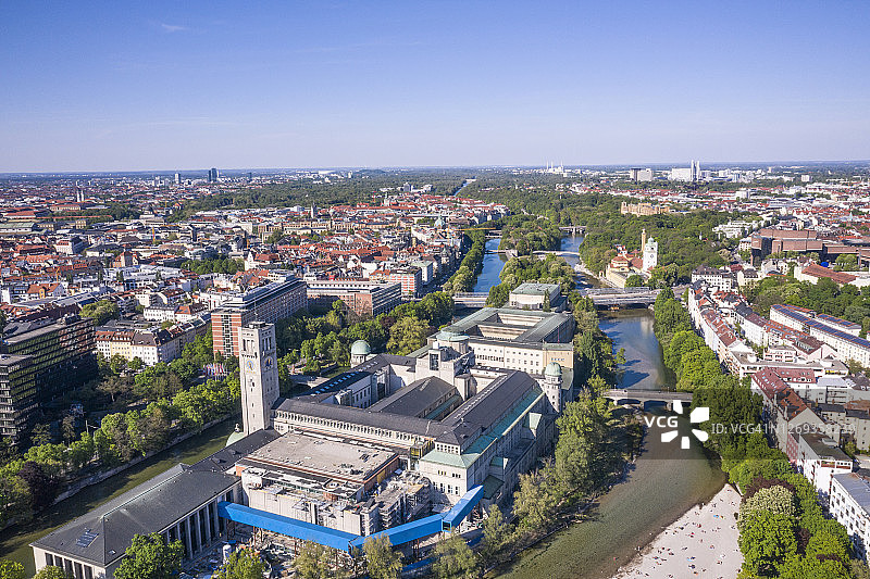 德国巴伐利亚慕尼黑鸟瞰图片素材