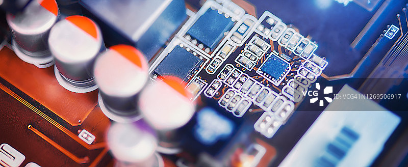 电路特写图片素材