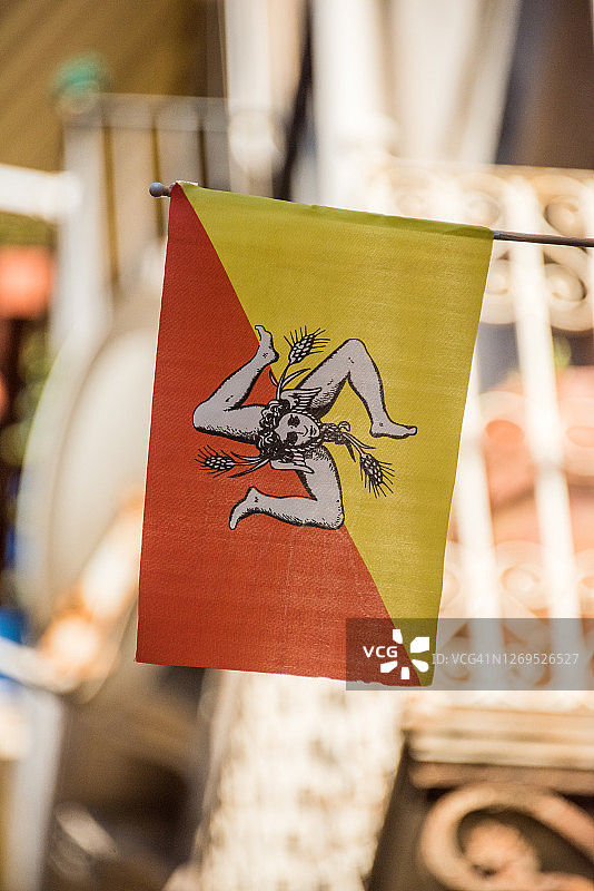 西西里岛旗帜图片素材