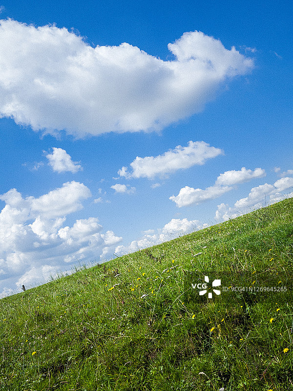 天空下的田野图片素材