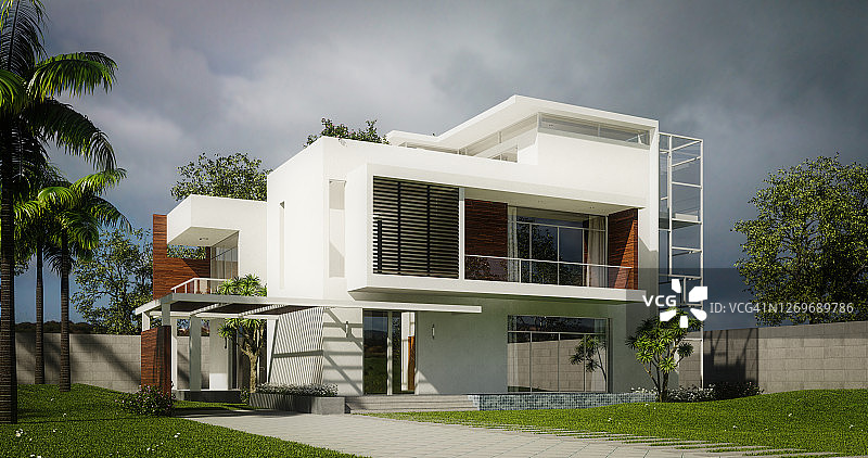 现代别墅图片素材