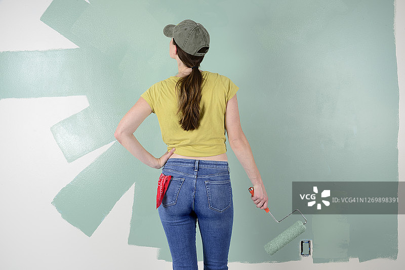 粉刷墙壁图片素材