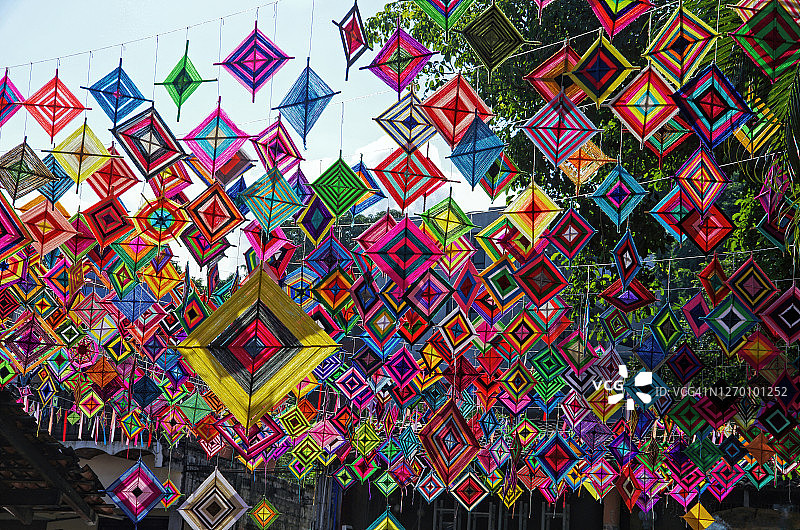 墨西哥萨尤利塔街头的神之眼图片素材