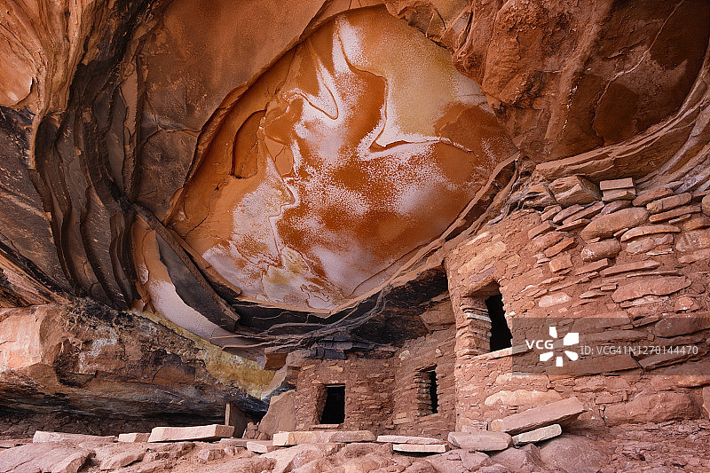 屋顶废墟，锡达梅萨，犹他州图片素材
