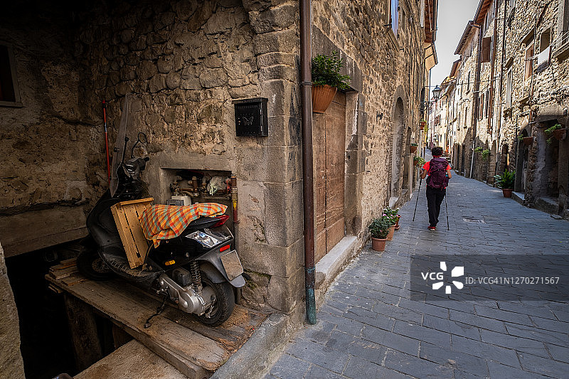 意大利托斯卡纳Pontremoli的Filetto图片素材