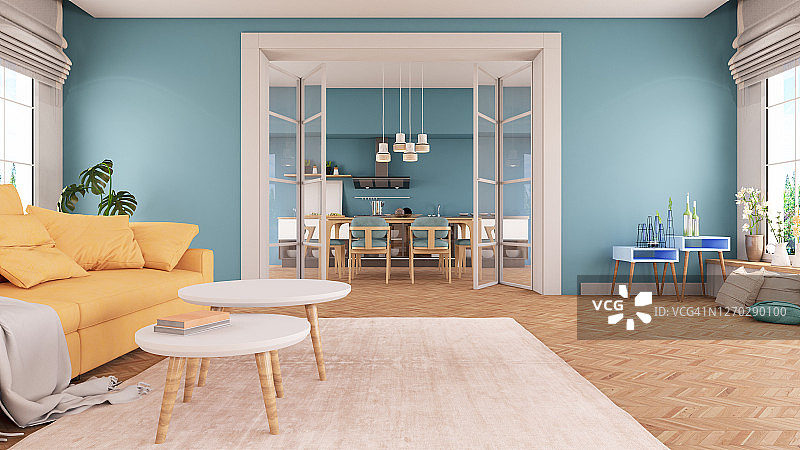 舒适的客厅内部图片素材