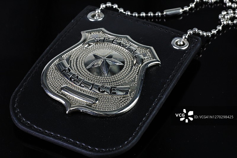 卧底工作警察徽章图片素材