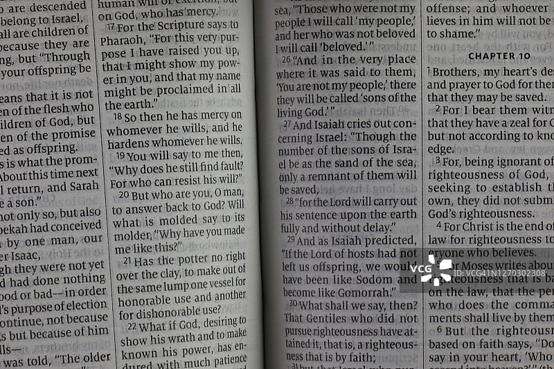 圣经中的文字图片素材