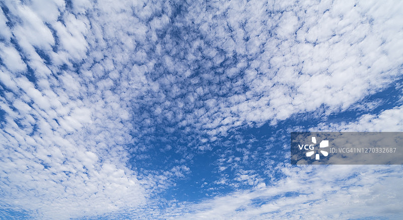 蓝天中美丽的层积云图片素材