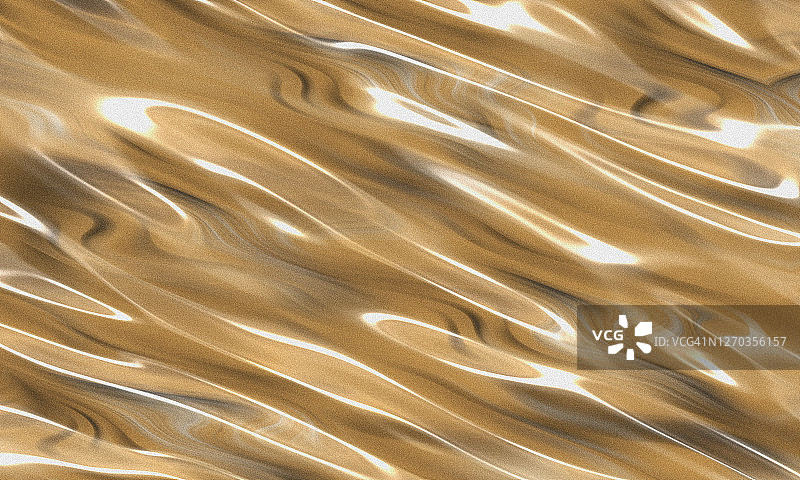 金色流体融化波浪对角液体运动抽象背景图片素材