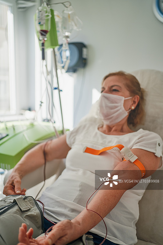 医院献血特写镜头图片素材