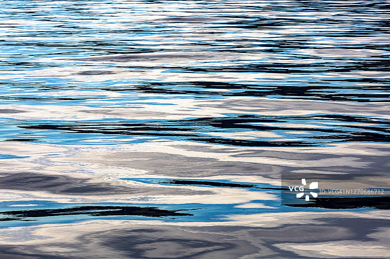 港口内平静的水面，全画幅图片素材