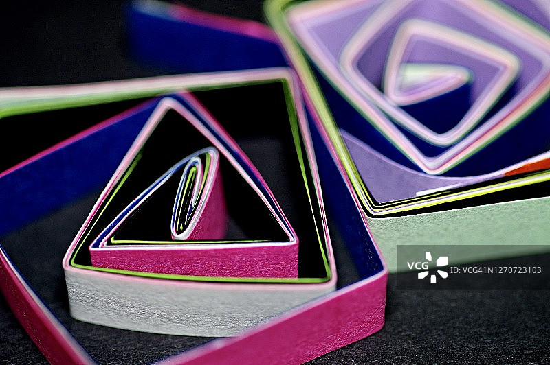 抽象纸张设计的微距摄影图片素材