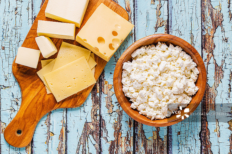 不同类型的乳制品图片素材