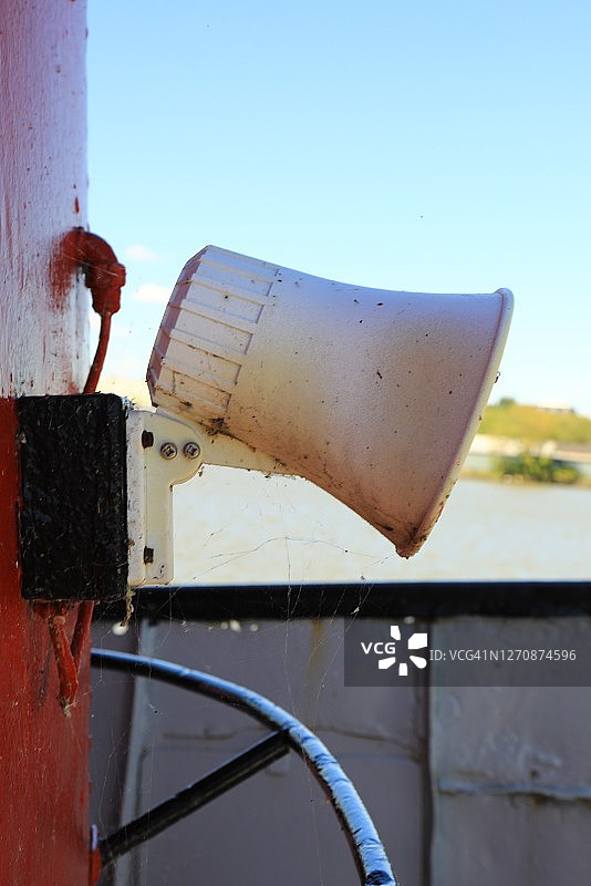 用于声音通知的壁挂式扬声器图片素材