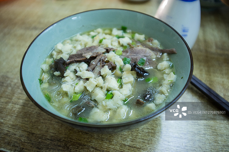 羊肉面包汤图片素材