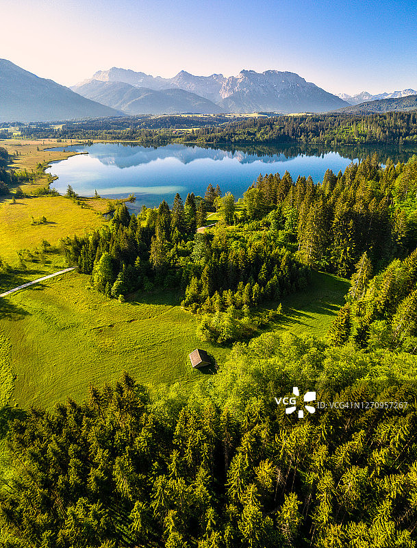 德国巴伐利亚州巴姆湖图片素材