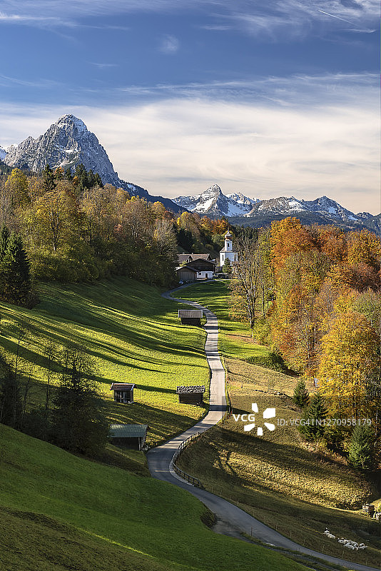 巴伐利亚的秋季风景图片素材