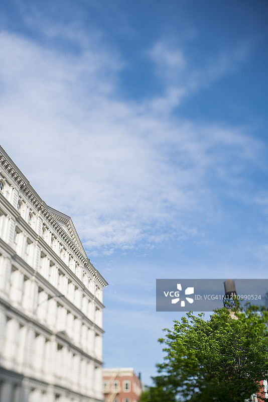 纽约NOHO区邦德街旁的阁楼建筑图片素材