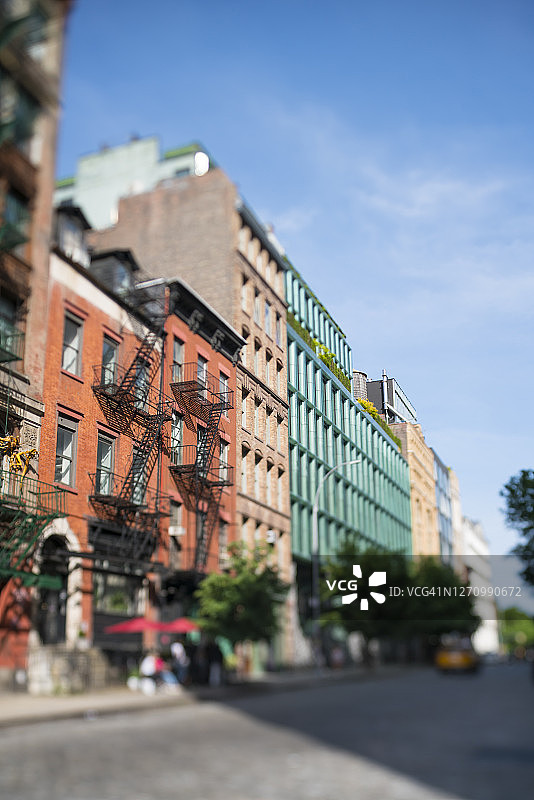 纽约市NOHO区邦德街的阁楼公寓建筑图片素材