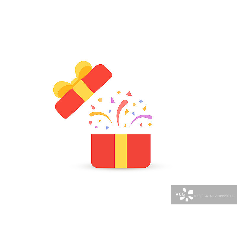 红色礼品纸屑背景图片素材