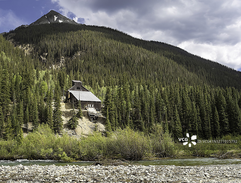 肯德尔山上的废弃矿井图片素材