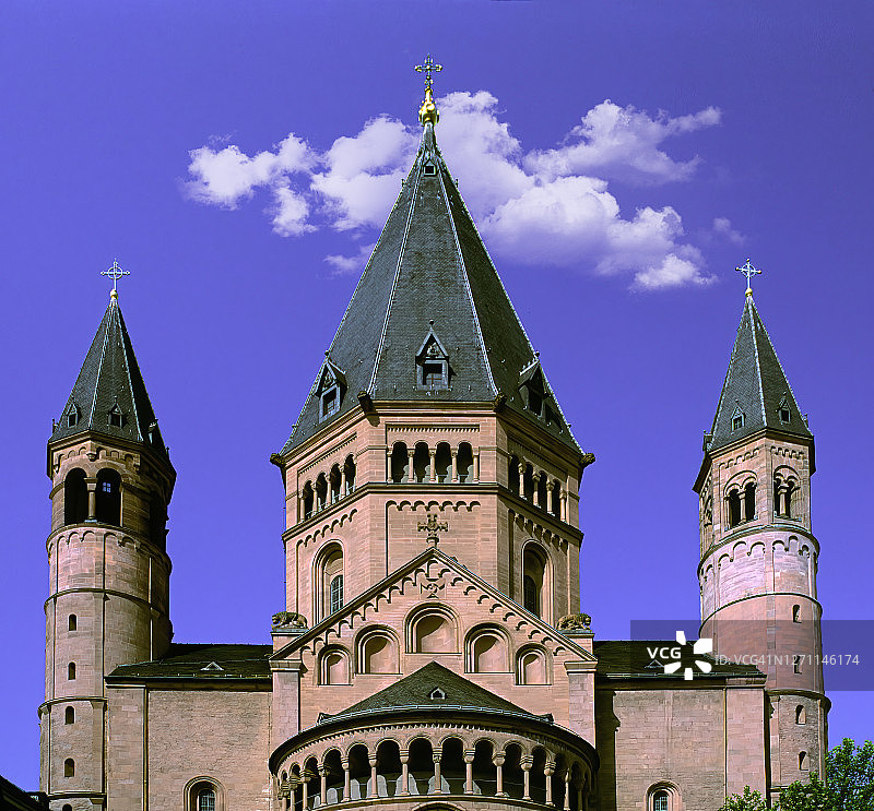 德国美因茨的圣马丁大教堂图片素材