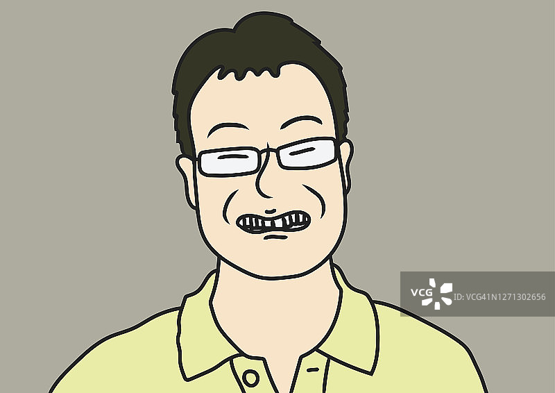 笑容略显尴尬的男人图片素材