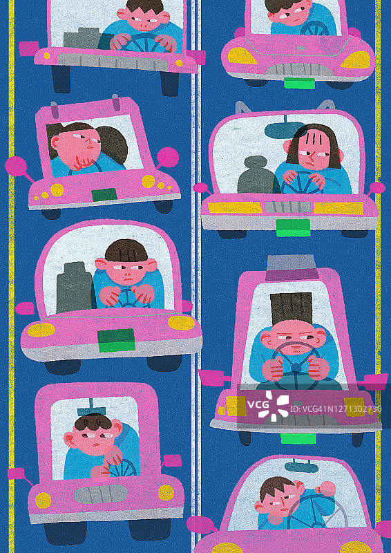 心理健康抑郁症插画图片素材