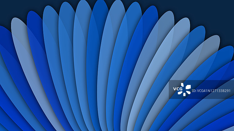 抽象的翅膀形状3D渲染图片素材