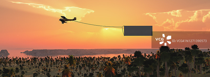 双翼飞机插画图片素材