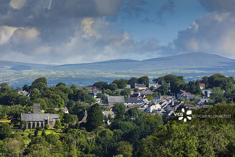 彭布罗克郡纳贝斯村的天际线图片素材