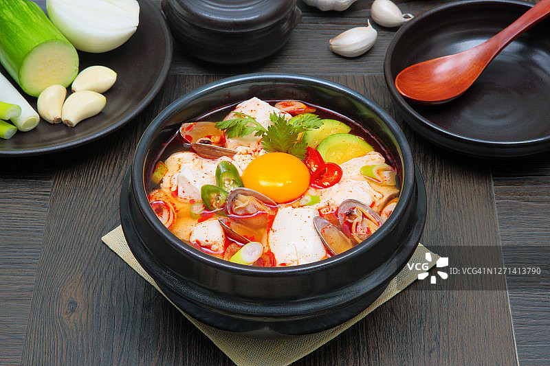 麻辣嫩豆腐汤图片素材