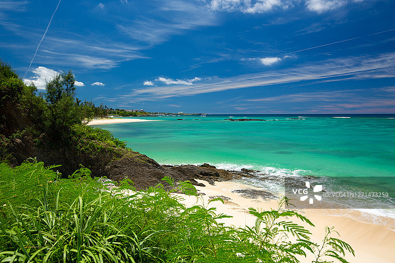 冲绳岛海滩风光图片素材