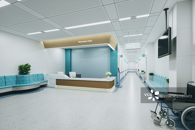 现代化医院候诊区图片素材