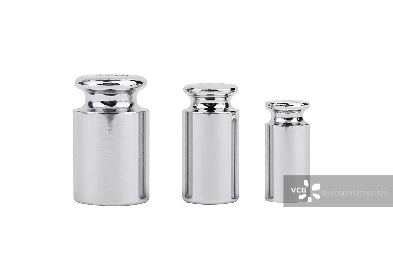 白色背景上的哑铃器械图片素材