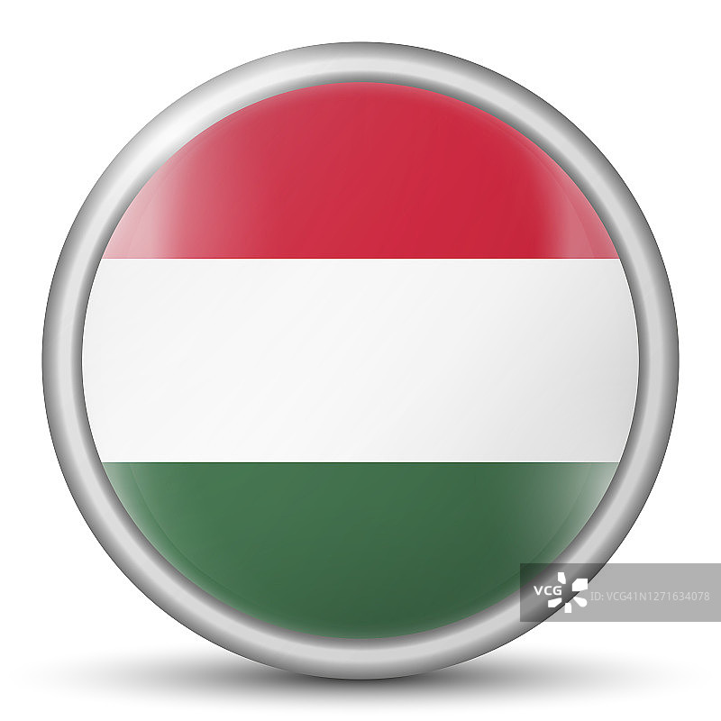 带有匈牙利国旗的玻璃灯球图片素材