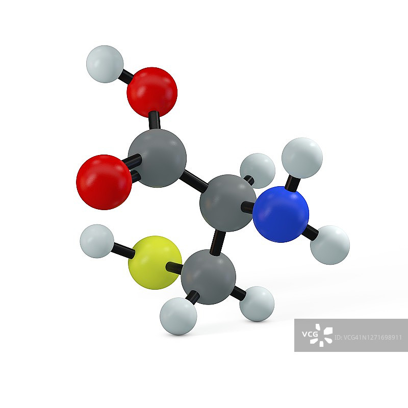 半胱氨酸分子结构图图片素材