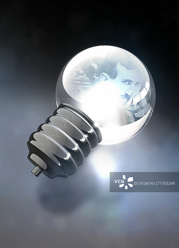 尼古拉·特斯拉,塞尔维亚裔美国物理学家,插图图片素材