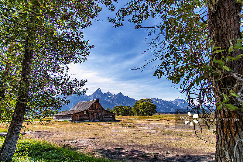 大提顿的莫尔顿谷仓图片素材